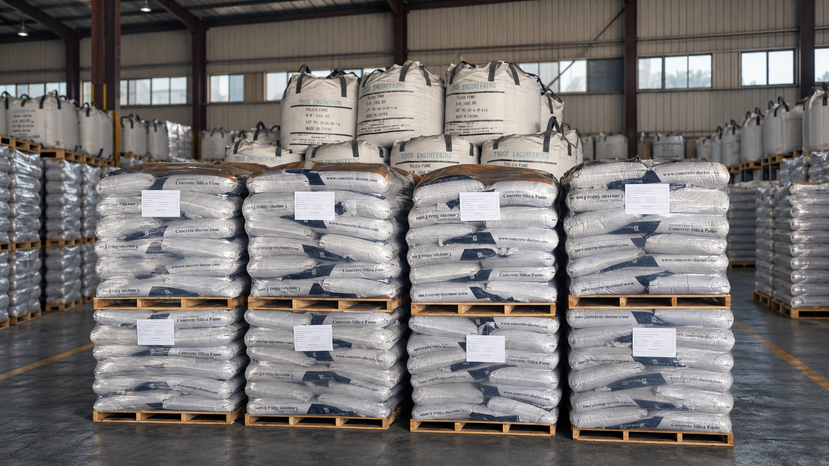 Palletized & Stretch-Wrapped Small Bags